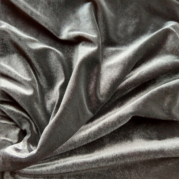 Black Velvet Wide Leg Pants Plus Size 2X - Picture 4 of 14